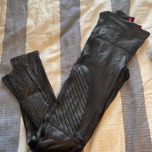 Spanx Moto leggings faux leather